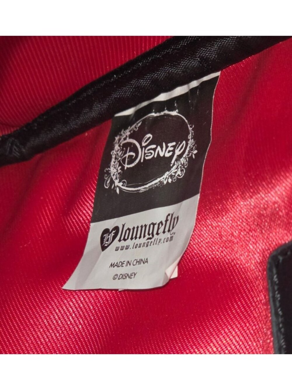 Loungefly Disney Mickey Minnie Embossed Black Barrel Bowler Satchel Purse w/ Dus - Picture 7 of 9